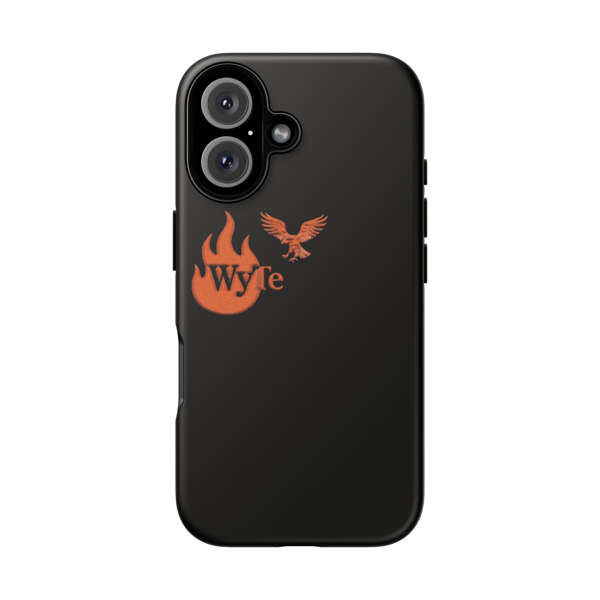 Iphone Case - Orange WyTe Flame & Eagle Logo Protective Cover Feuer/Adler/Handy Hülle