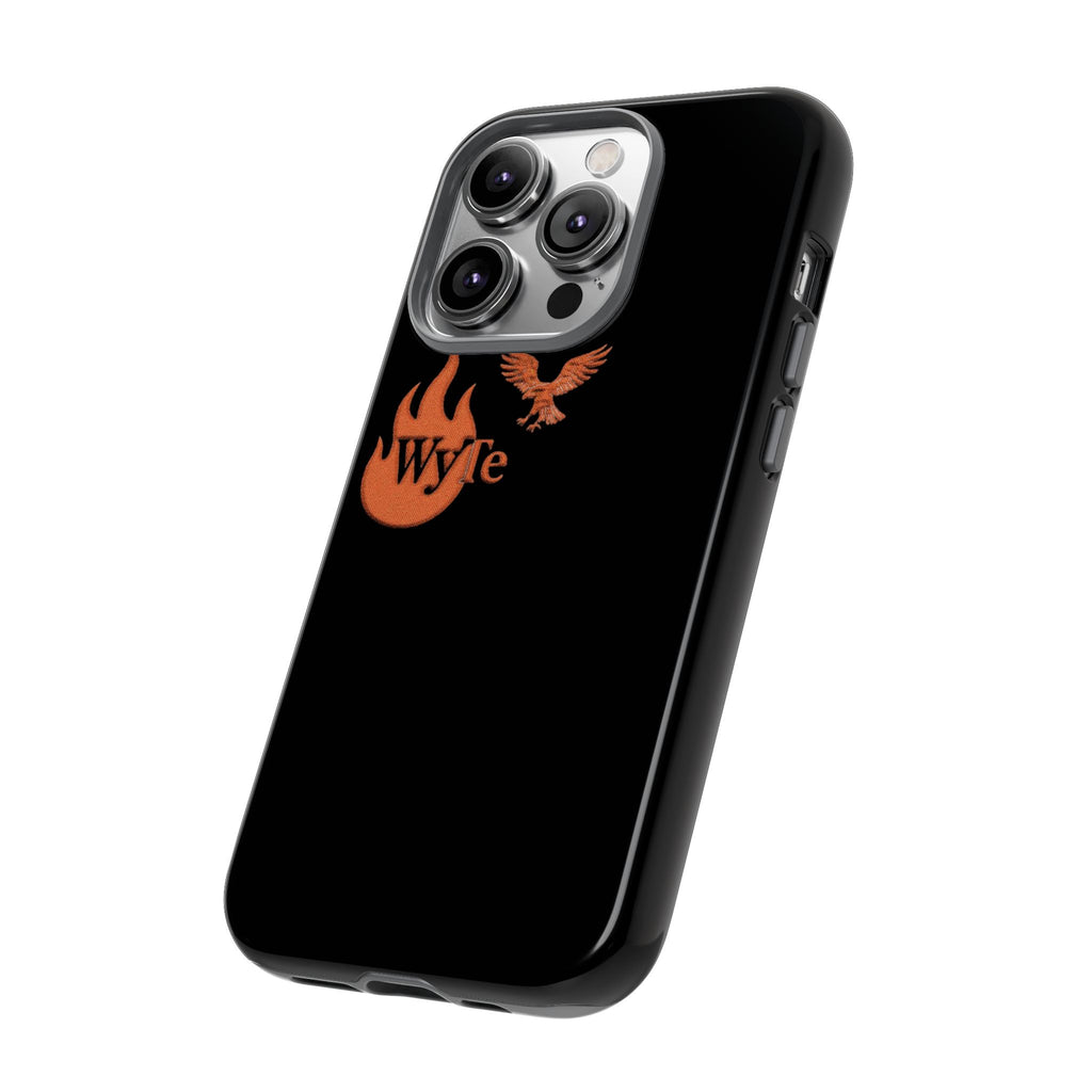 Iphone Case - Orange WyTe Flame & Eagle Logo Protective Cover Feuer/Adler/Handy Hülle