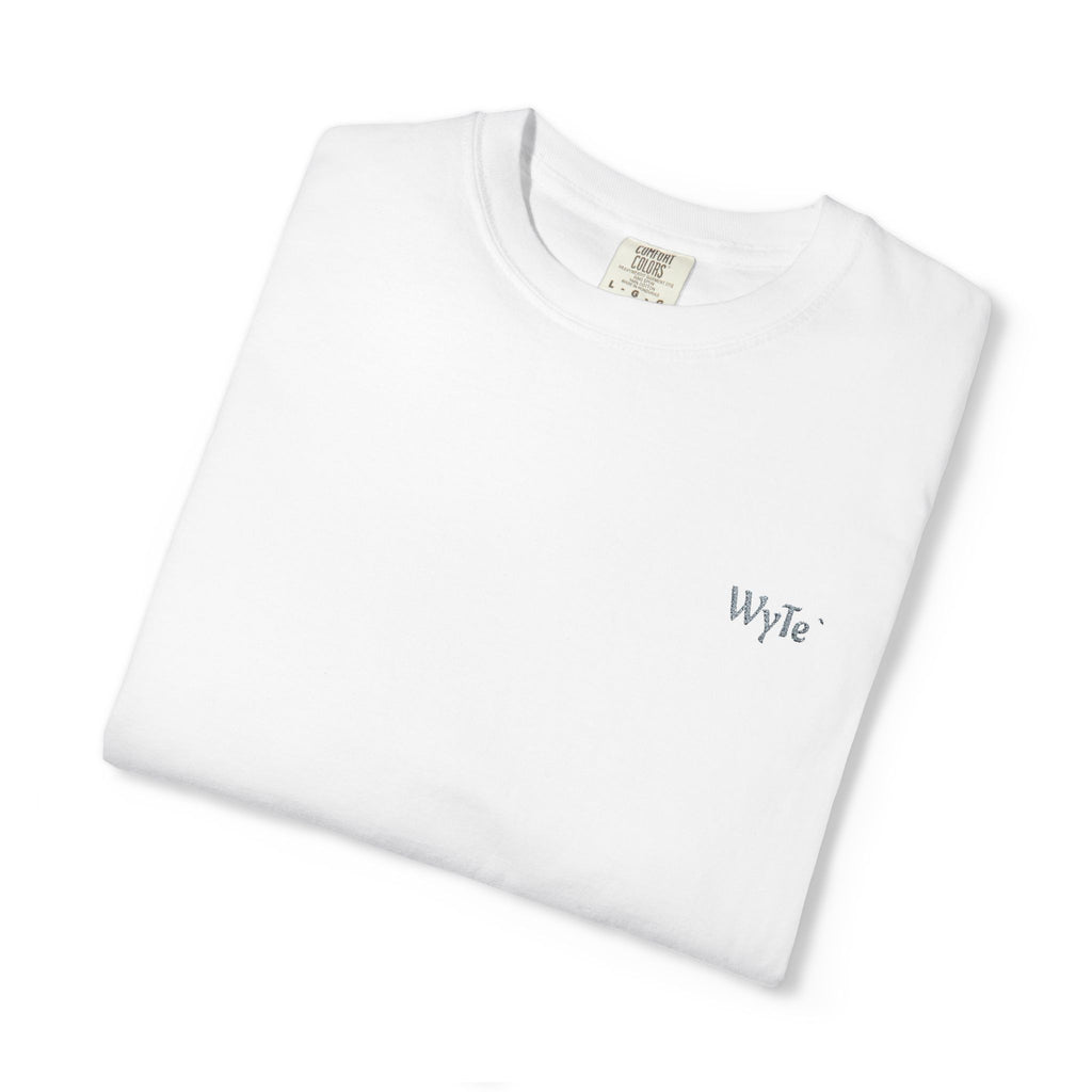 Minimal WyTe` Tee with Small Chest Script Logo — Casual Everyday T-Shirt