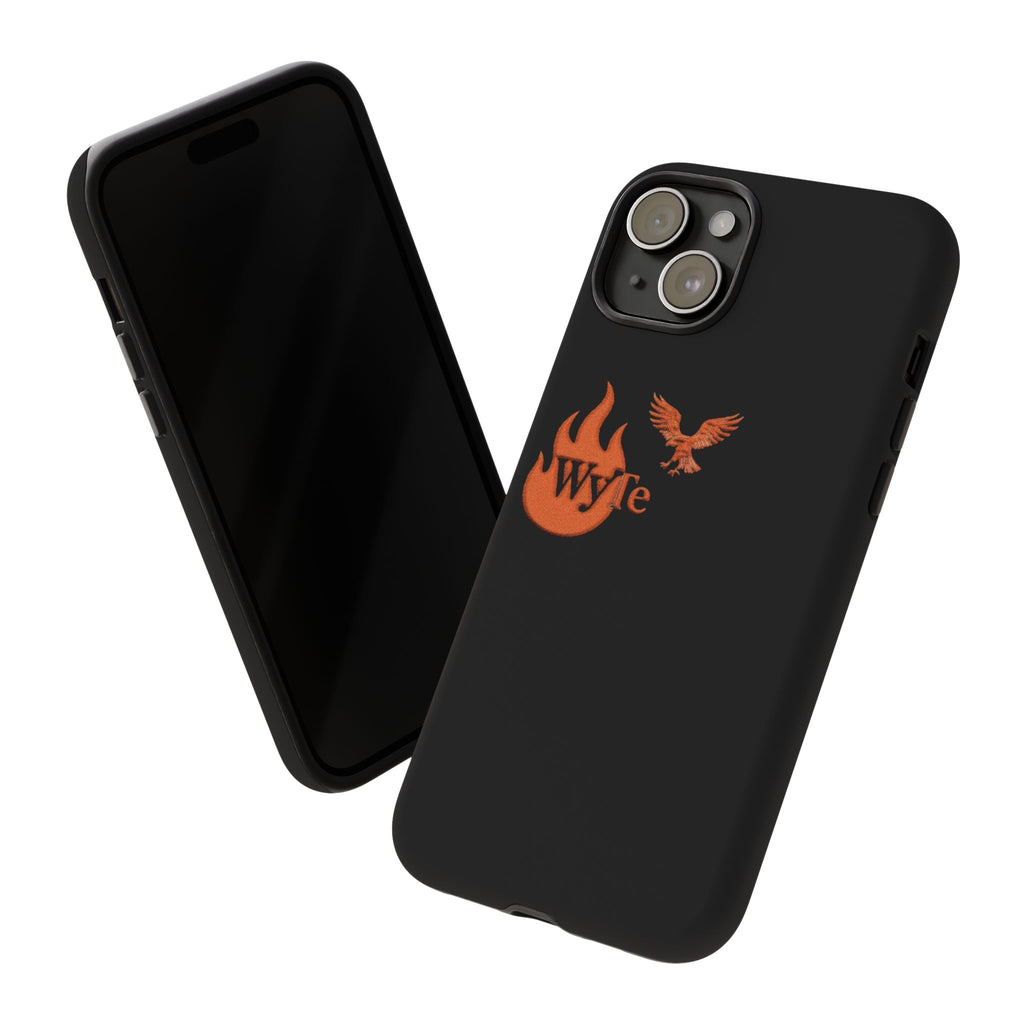 Iphone Case - Orange WyTe Flame & Eagle Logo Protective Cover Feuer/Adler/Handy Hülle