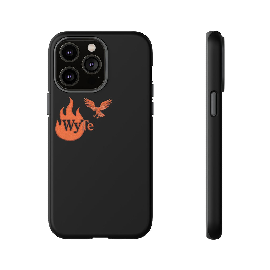 Iphone Case - Orange WyTe Flame & Eagle Logo Protective Cover Feuer/Adler/Handy Hülle