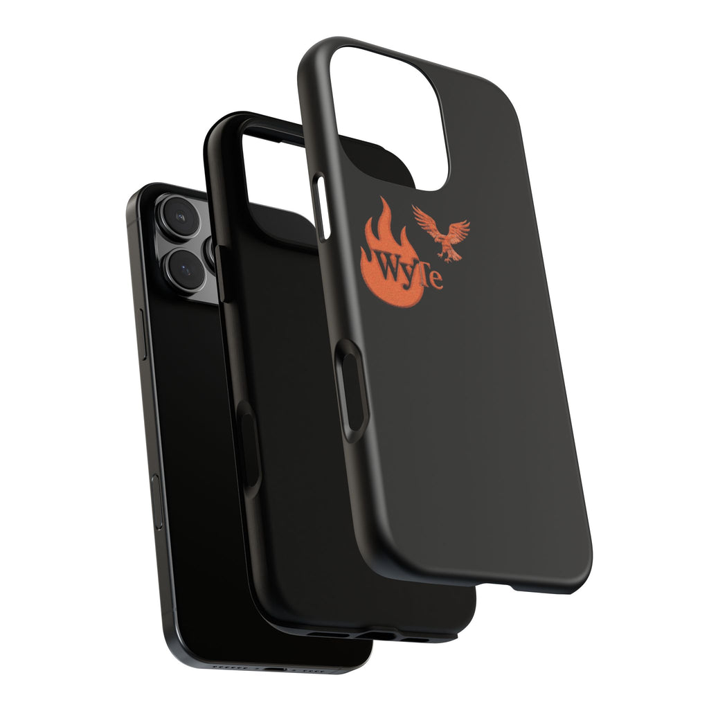 Iphone Case - Orange WyTe Flame & Eagle Logo Protective Cover Feuer/Adler/Handy Hülle