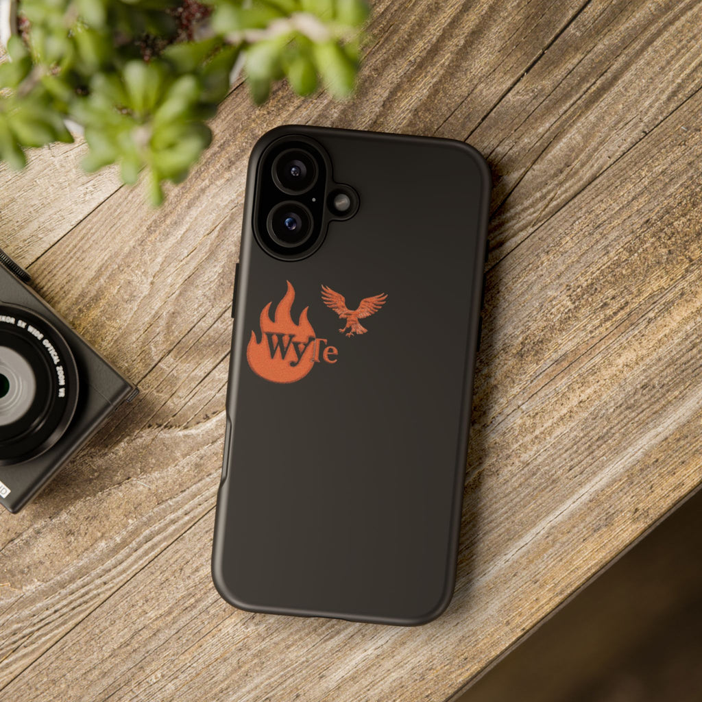 Iphone Case - Orange WyTe Flame & Eagle Logo Protective Cover Feuer/Adler/Handy Hülle