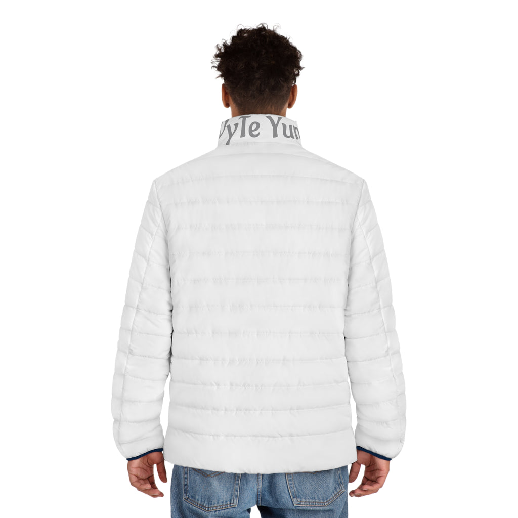 Men's White Quilted Puffer Jacket — Lightweight Insulated Outerwear