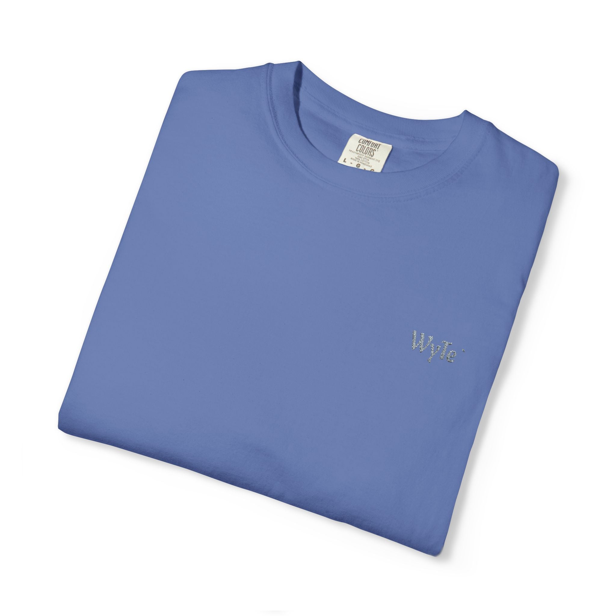 Minimal WyTe` Tee with Small Chest Script Logo — Casual Everyday T-Shirt