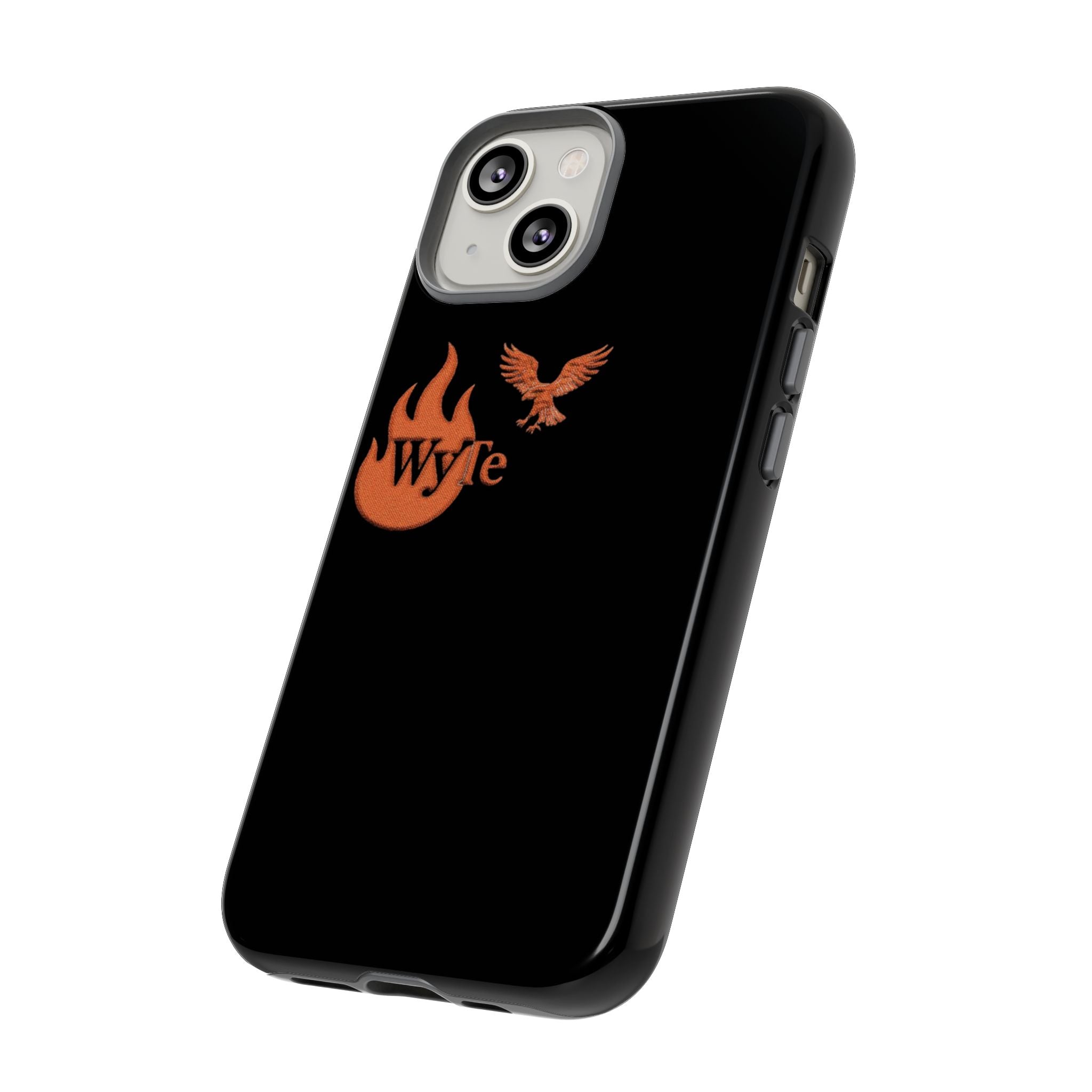 Iphone Case - Orange WyTe Flame & Eagle Logo Protective Cover Feuer/Adler/Handy Hülle
