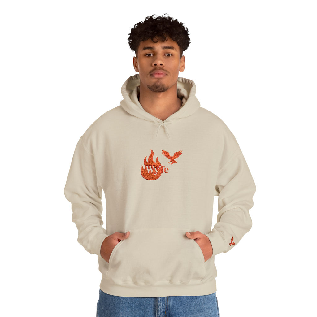 Hoodie - Wyte Flame & Eagle Pullover kaputzen Pullover