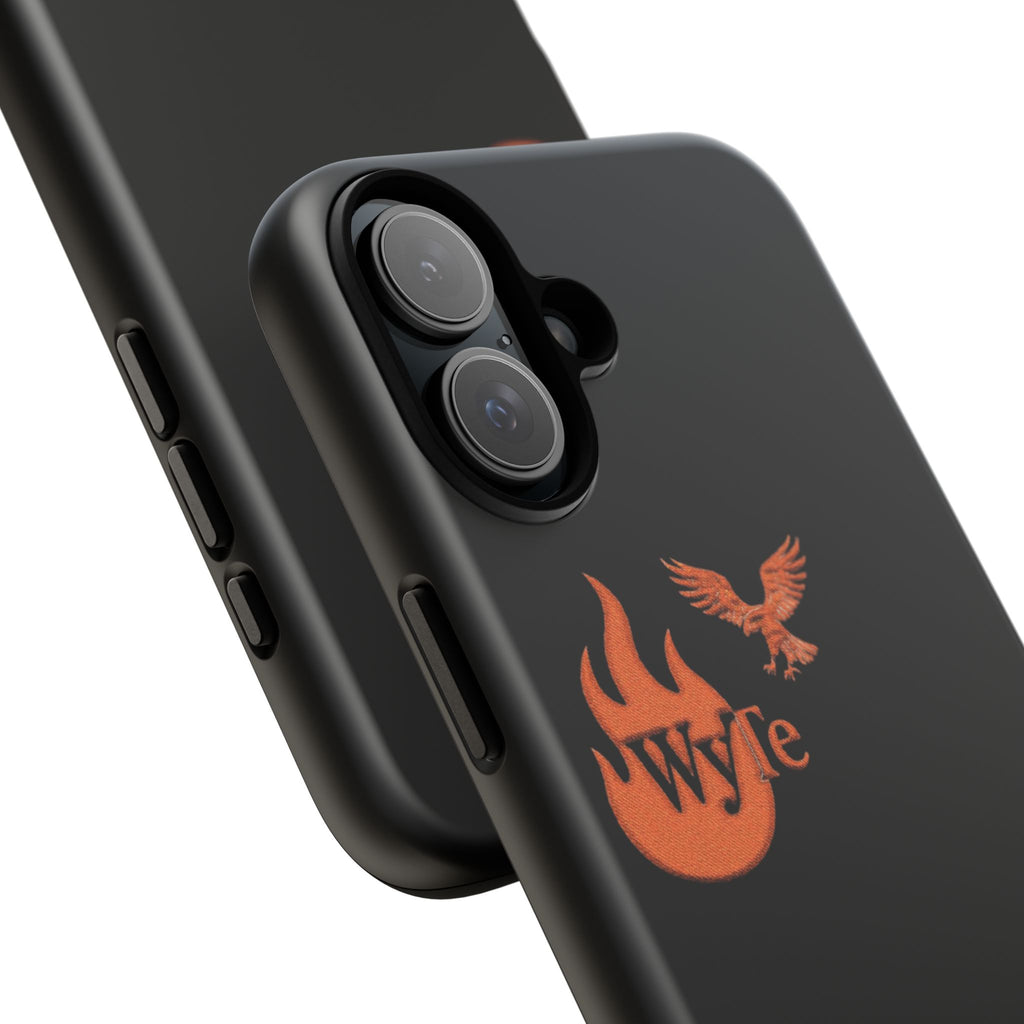 Iphone Case - Orange WyTe Flame & Eagle Logo Protective Cover Feuer/Adler/Handy Hülle