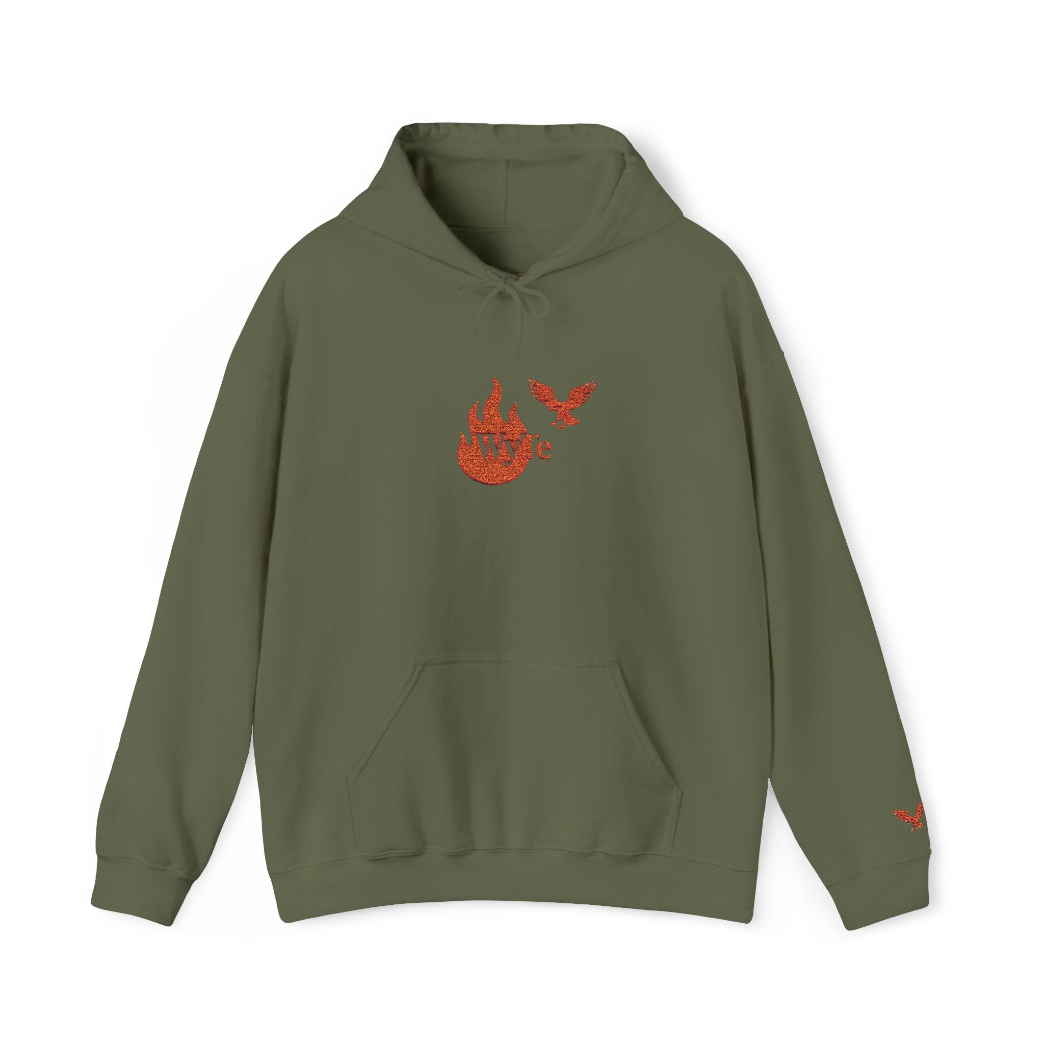 Hoodie - Wyte Flame & Eagle Pullover kaputzen Pullover