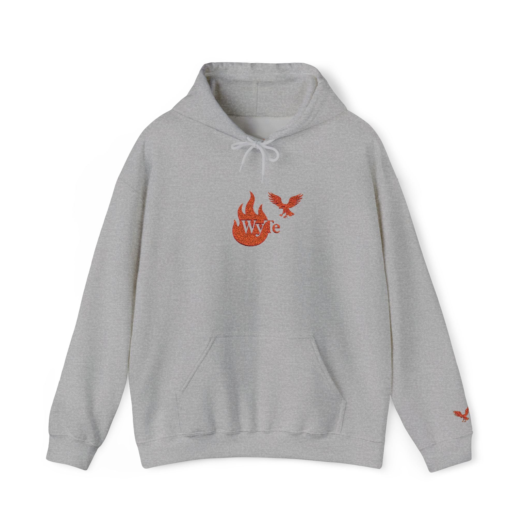 Hoodie - Wyte Flame & Eagle Pullover kaputzen Pullover