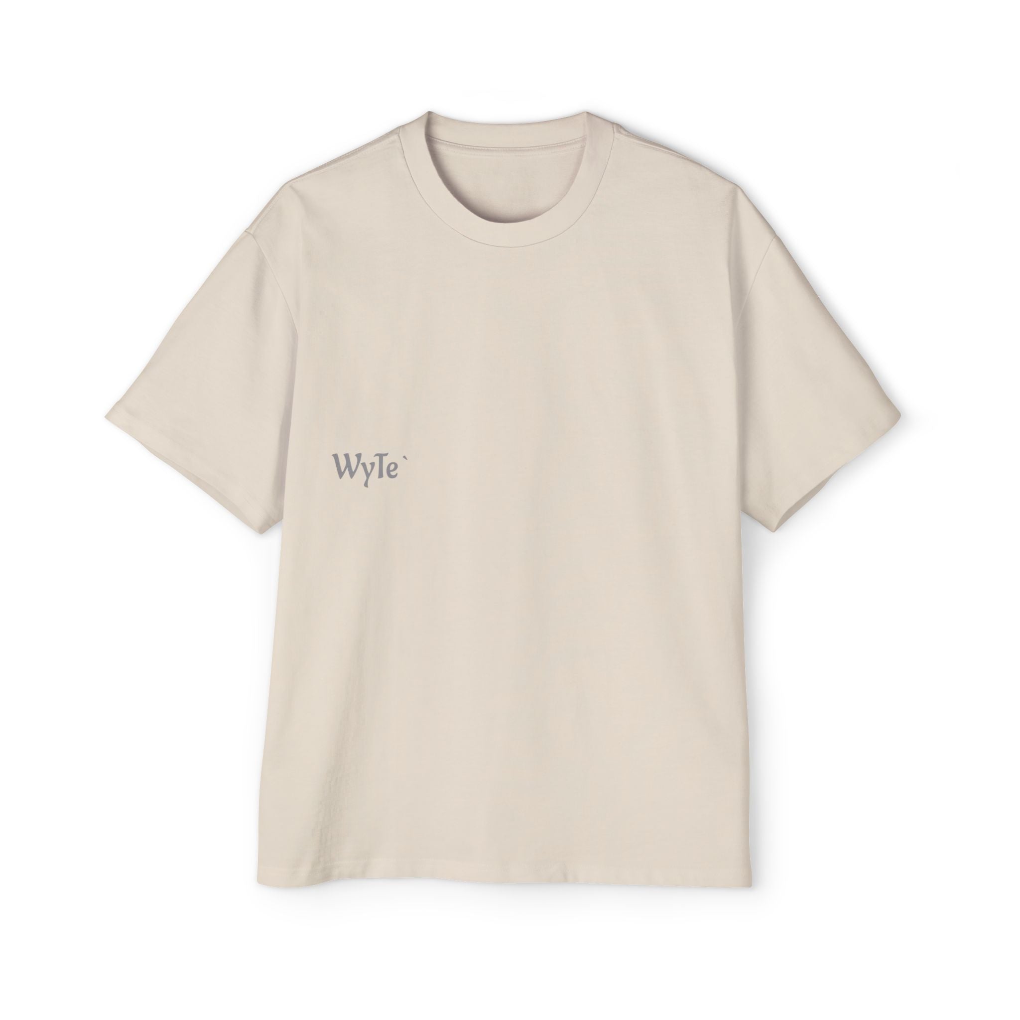 Oversized Tee — 'WyTe' Photo-Back Print Streetwear T‑Shirt