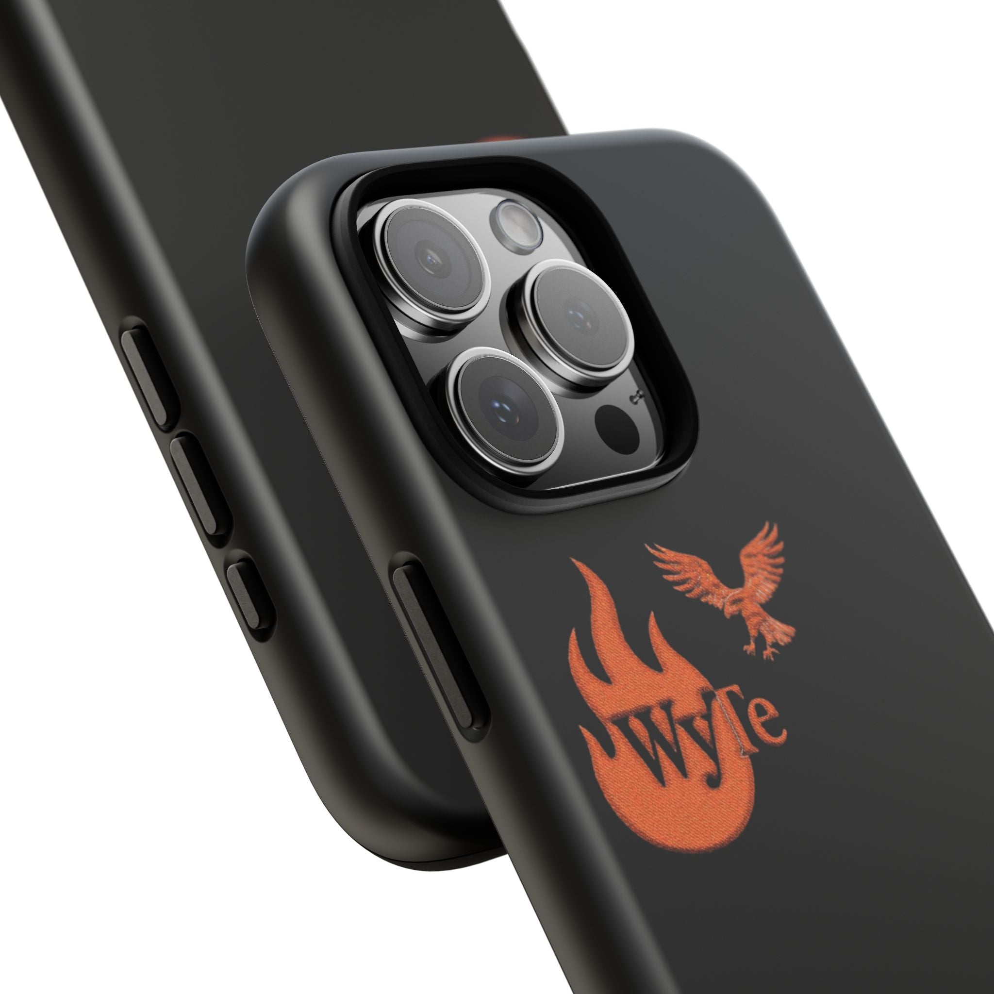 Iphone Case - Orange WyTe Flame & Eagle Logo Protective Cover Feuer/Adler/Handy Hülle