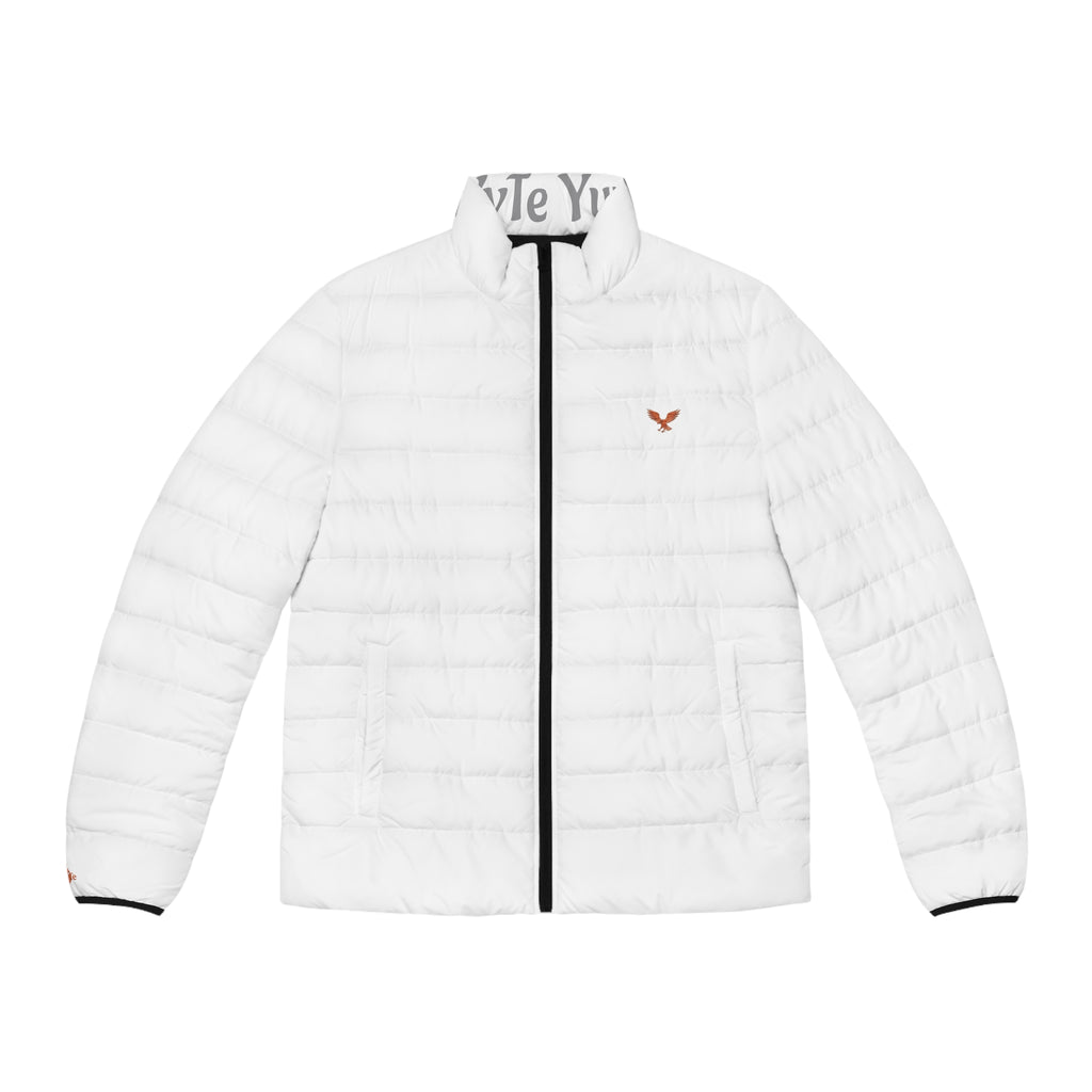 Men's White Quilted Puffer Jacket — Lightweight Insulated Outerwear