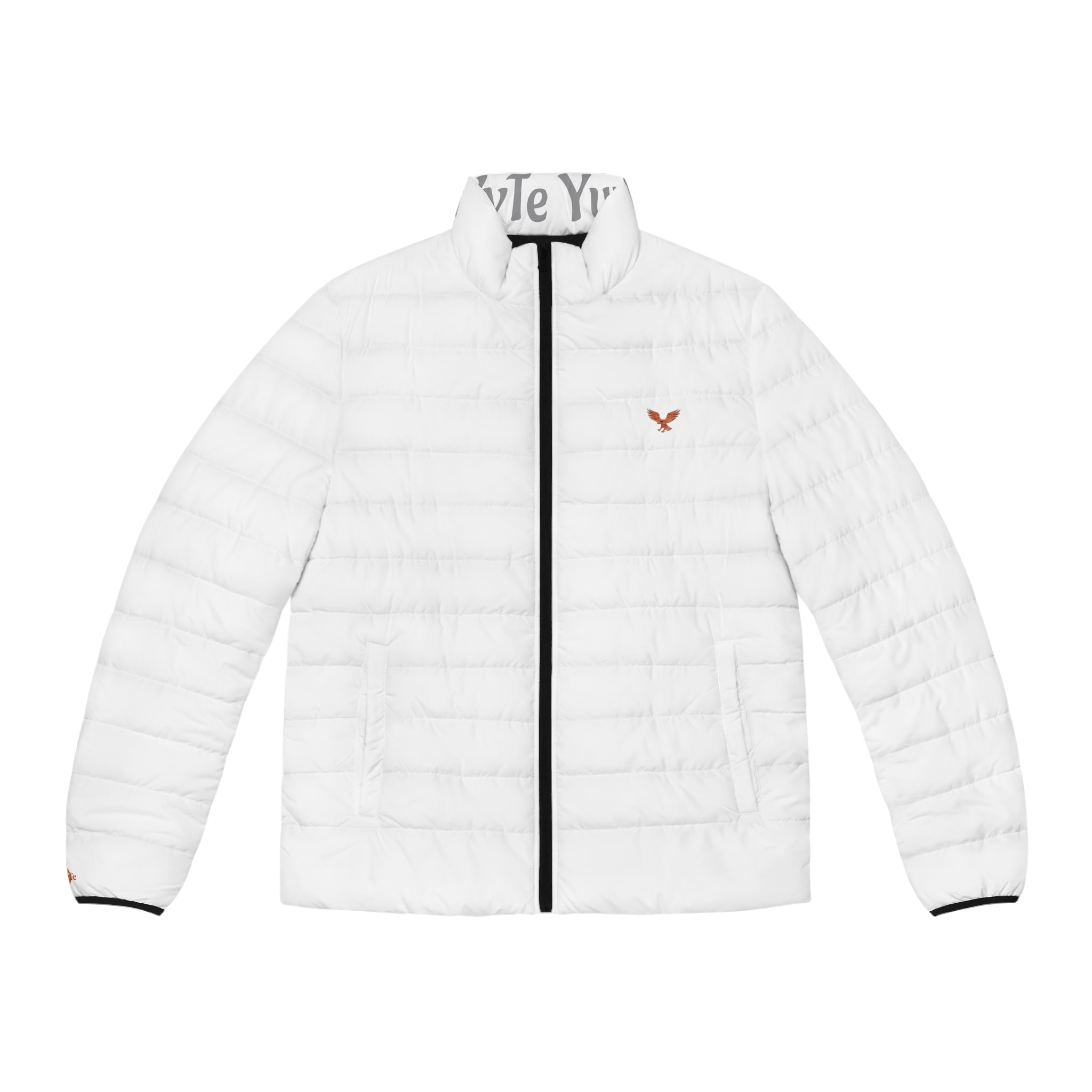 Men's White Quilted Puffer Jacket — Lightweight Insulated Outerwear