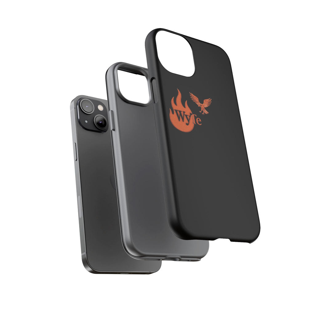 Iphone Case - Orange WyTe Flame & Eagle Logo Protective Cover Feuer/Adler/Handy Hülle