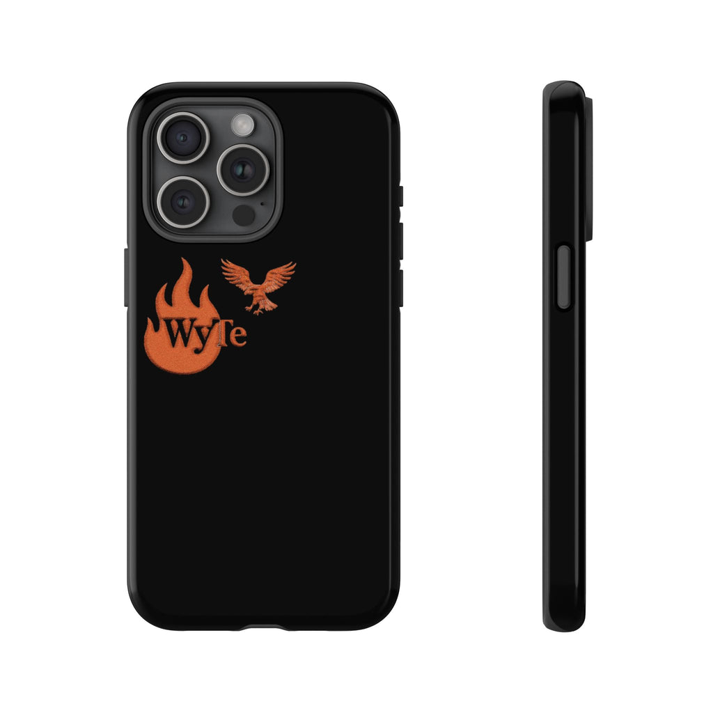 Iphone Case - Orange WyTe Flame & Eagle Logo Protective Cover Feuer/Adler/Handy Hülle