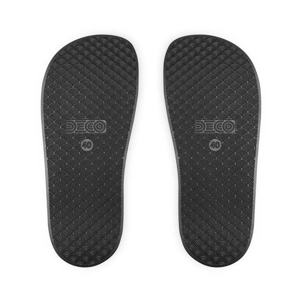 WyTe Flame & Eagle Soccer Flame Slide Sandals — Men's Removable-Strap Athletic Slides