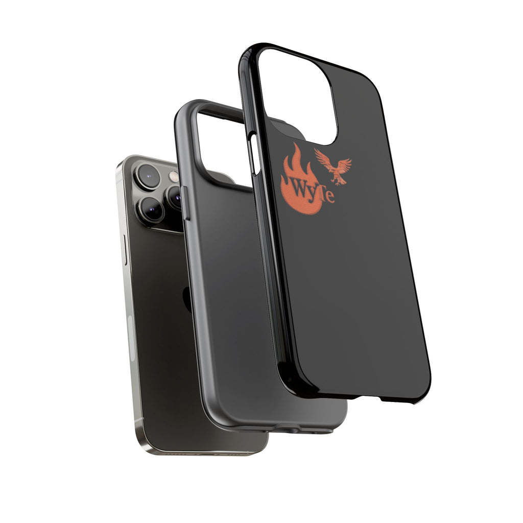 Iphone Case - Orange WyTe Flame & Eagle Logo Protective Cover Feuer/Adler/Handy Hülle