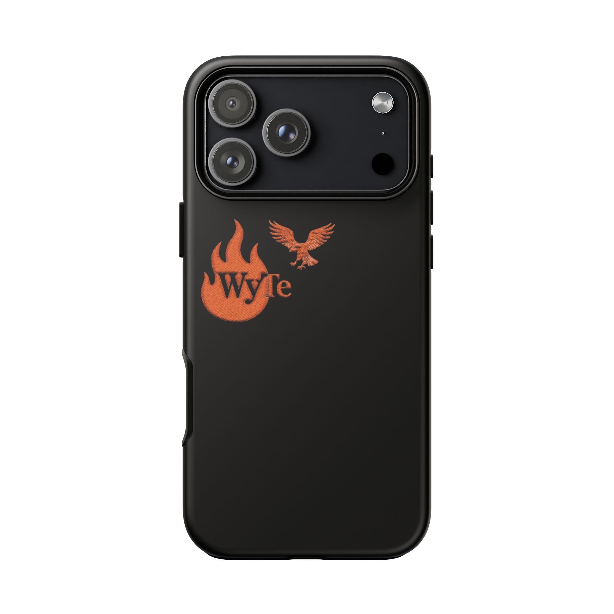 Iphone Case - Orange WyTe Flame & Eagle Logo Protective Cover Feuer/Adler/Handy Hülle