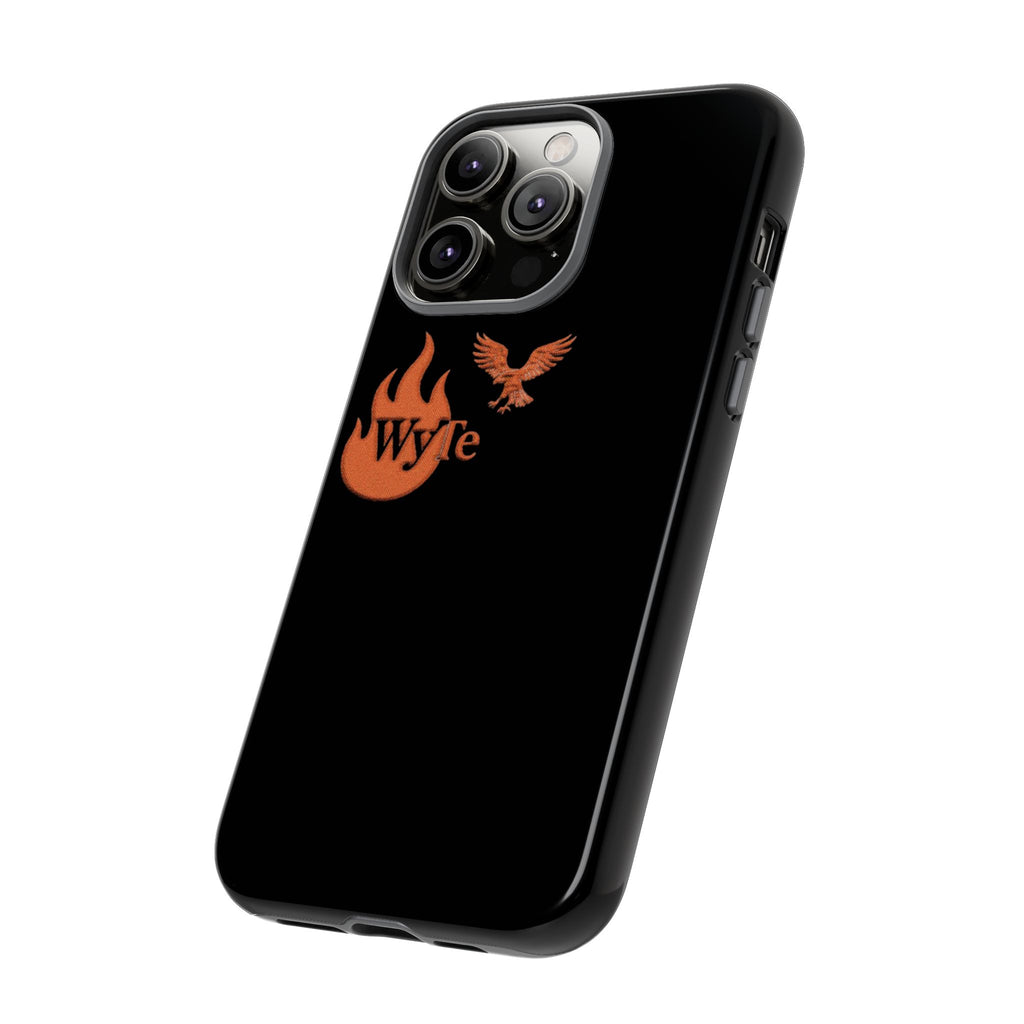 Iphone Case - Orange WyTe Flame & Eagle Logo Protective Cover Feuer/Adler/Handy Hülle