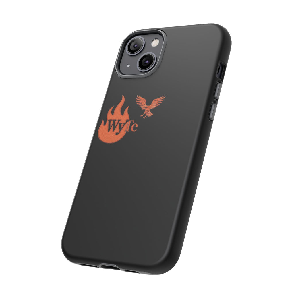 Iphone Case - Orange WyTe Flame & Eagle Logo Protective Cover Feuer/Adler/Handy Hülle