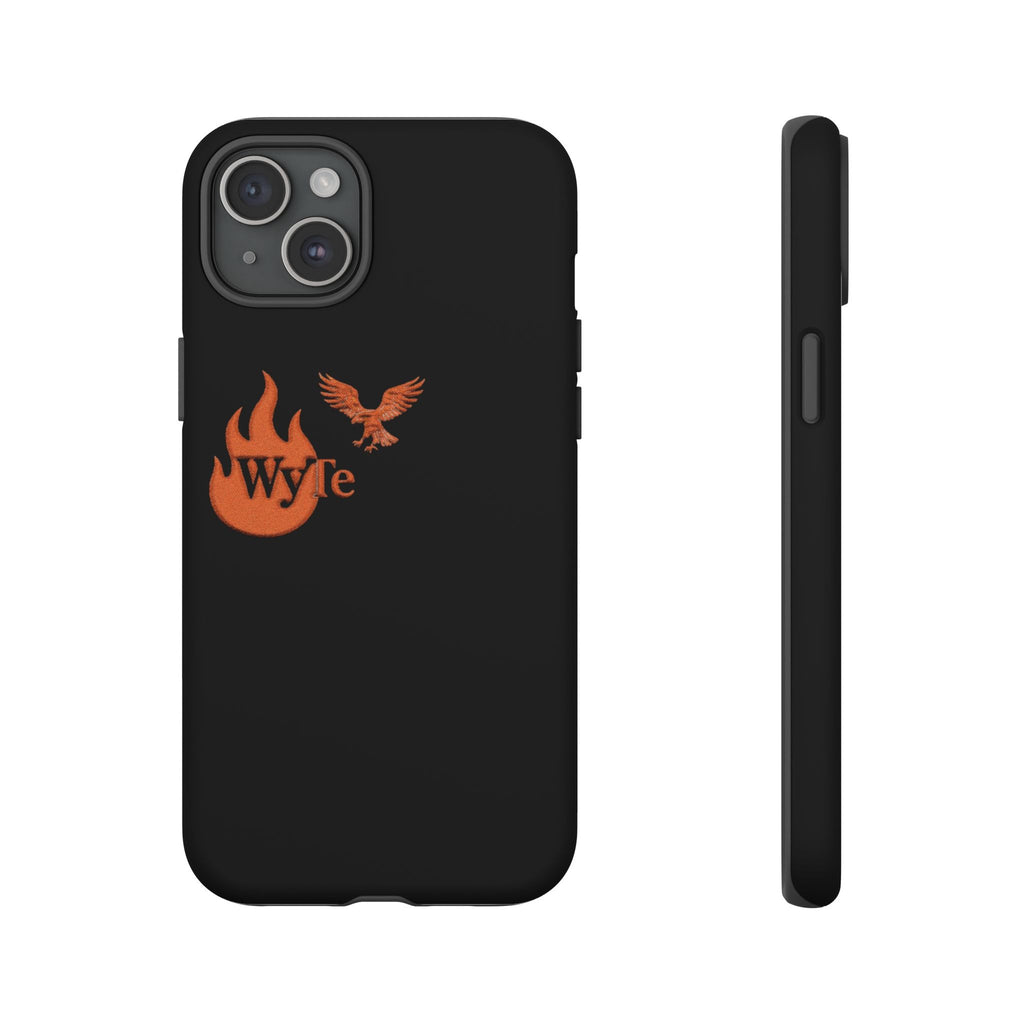 Iphone Case - Orange WyTe Flame & Eagle Logo Protective Cover Feuer/Adler/Handy Hülle