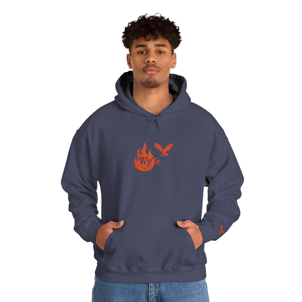 Hoodie - Wyte Flame & Eagle Pullover kaputzen Pullover