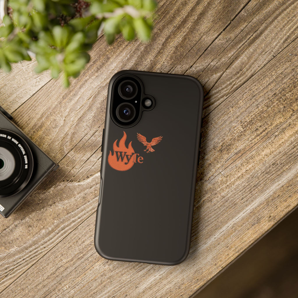 Iphone Case - Orange WyTe Flame & Eagle Logo Protective Cover Feuer/Adler/Handy Hülle