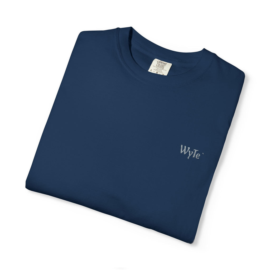 Minimal WyTe` Tee with Small Chest Script Logo — Casual Everyday T-Shirt