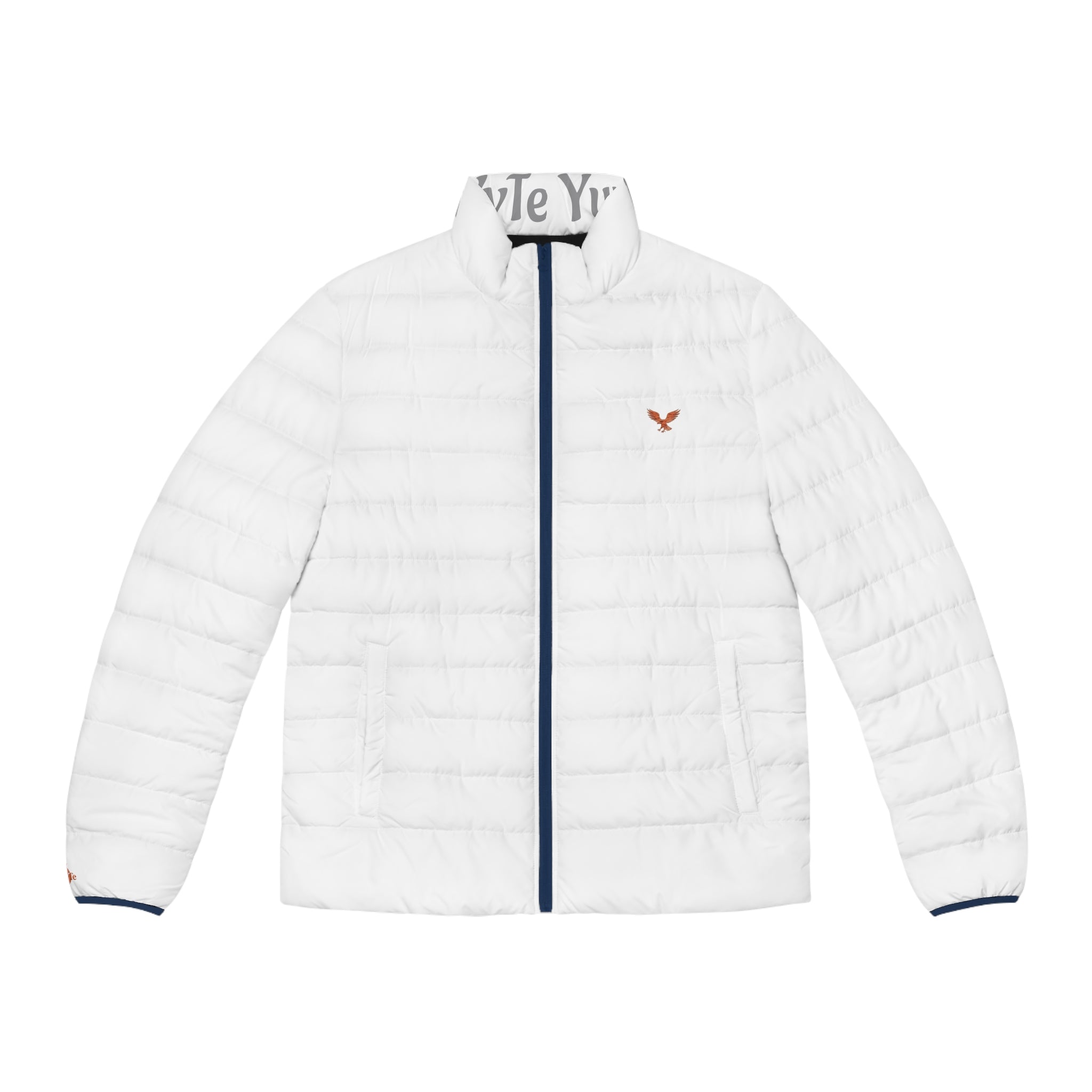 Men's White Quilted Puffer Jacket — Lightweight Insulated Outerwear