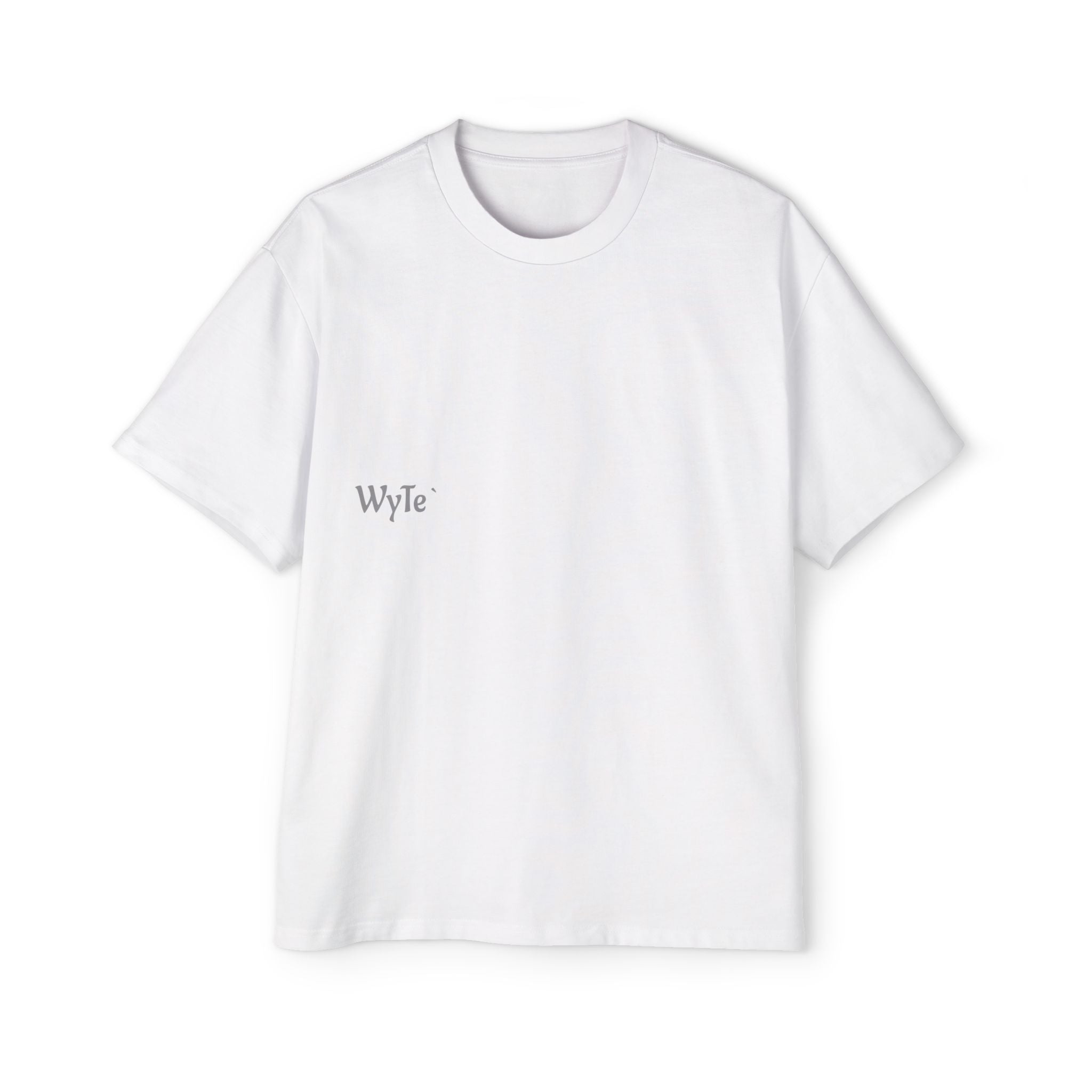 Oversized Tee — 'WyTe' Photo-Back Print Streetwear T‑Shirt