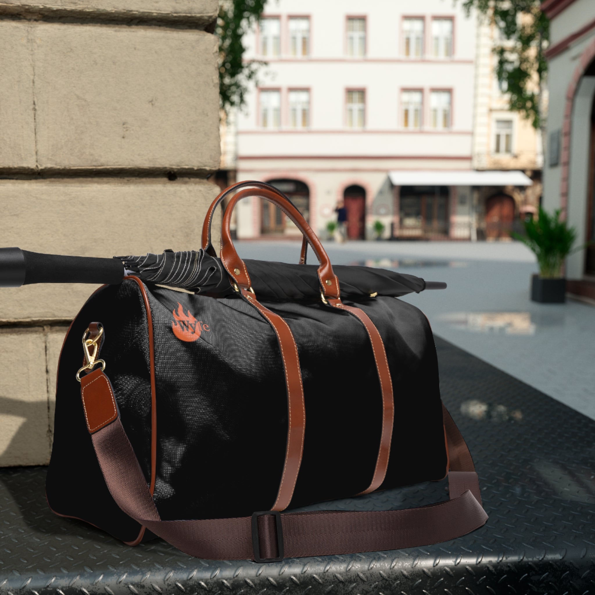 WyTe’ Flame Logo Waterproof Travel Duffel Bag