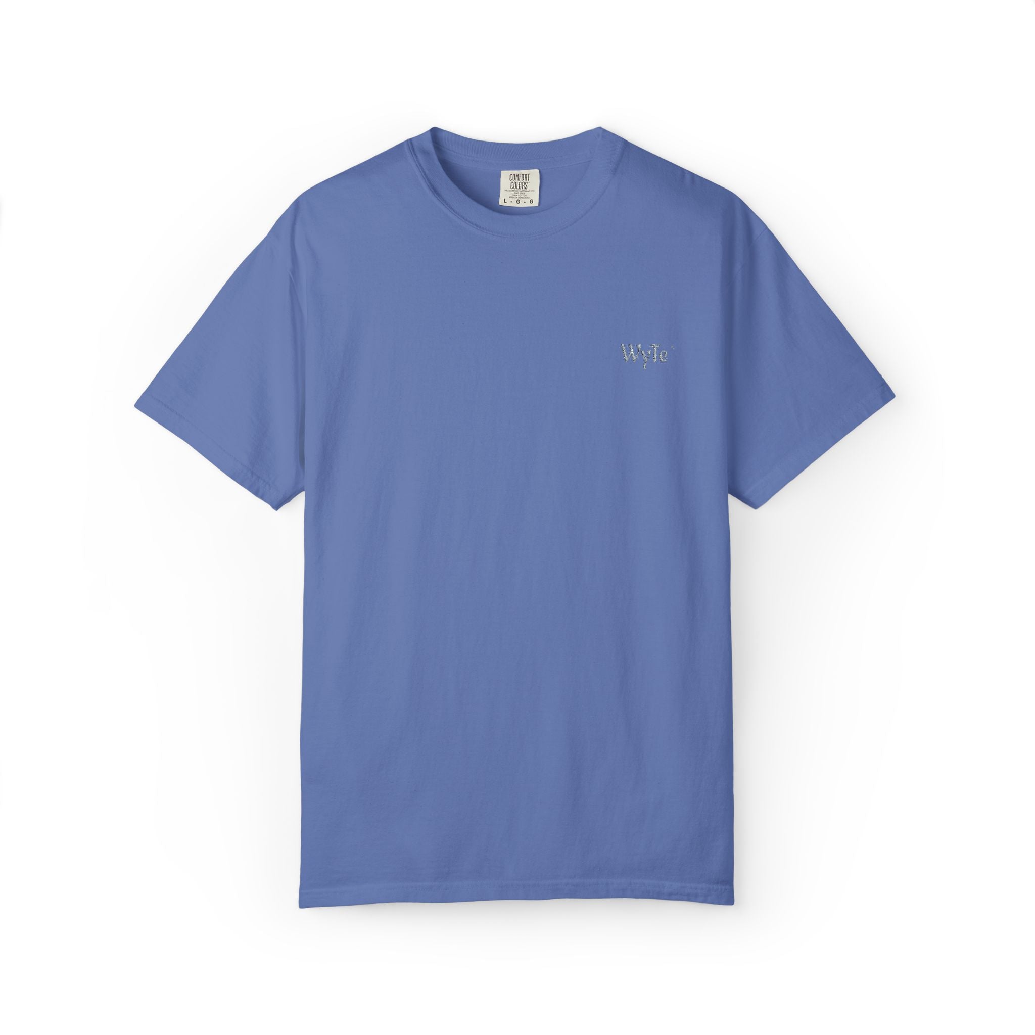 Minimal WyTe` Tee with Small Chest Script Logo — Casual Everyday T-Shirt