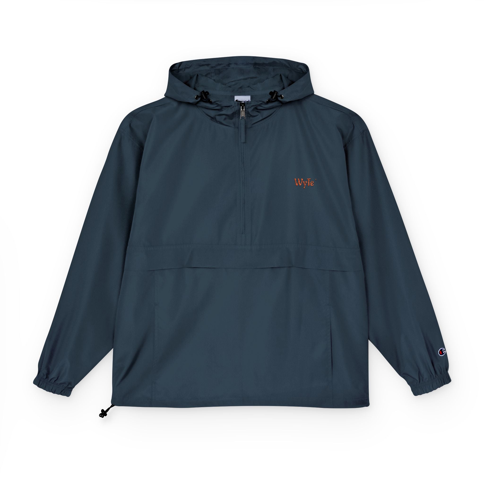 WyTe’ Packable Anorak Jacket – Lightweight Hooded Windbreaker in Vibrant Orange