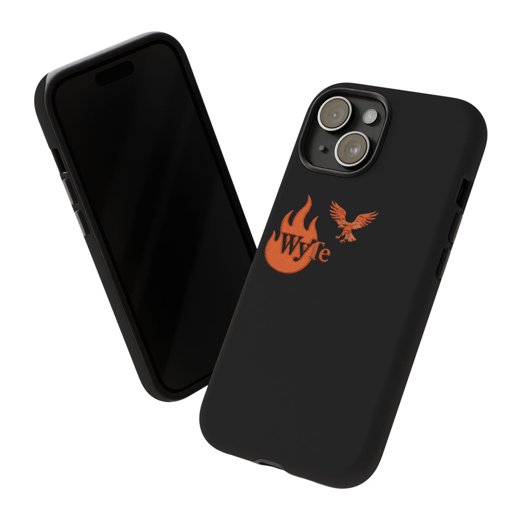 Iphone Case - Orange WyTe Flame & Eagle Logo Protective Cover Feuer/Adler/Handy Hülle