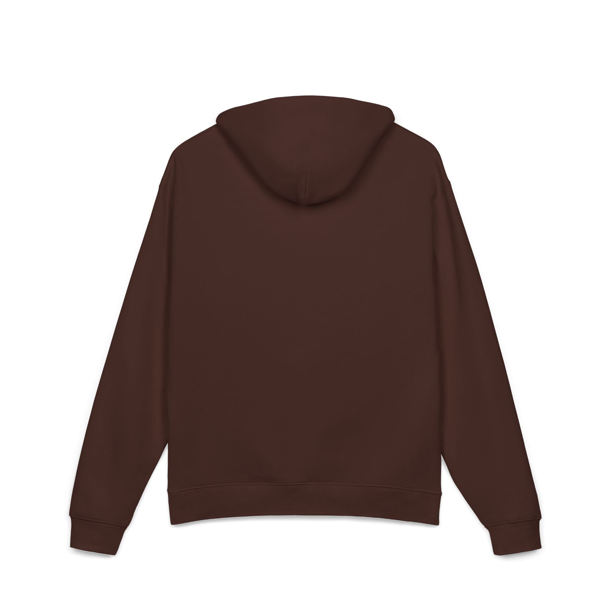 WyTe` Minimal Relaxed Hoodie – Cozy Brown Pullover Chest Logo