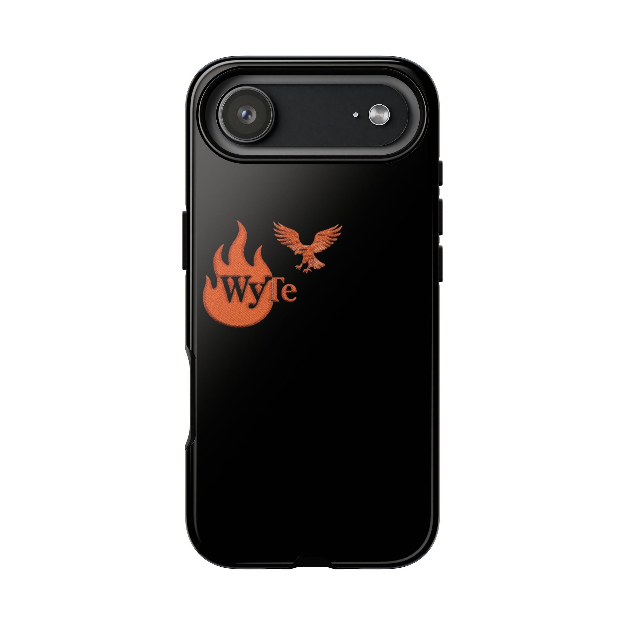 Iphone Case - Orange WyTe Flame & Eagle Logo Protective Cover Feuer/Adler/Handy Hülle