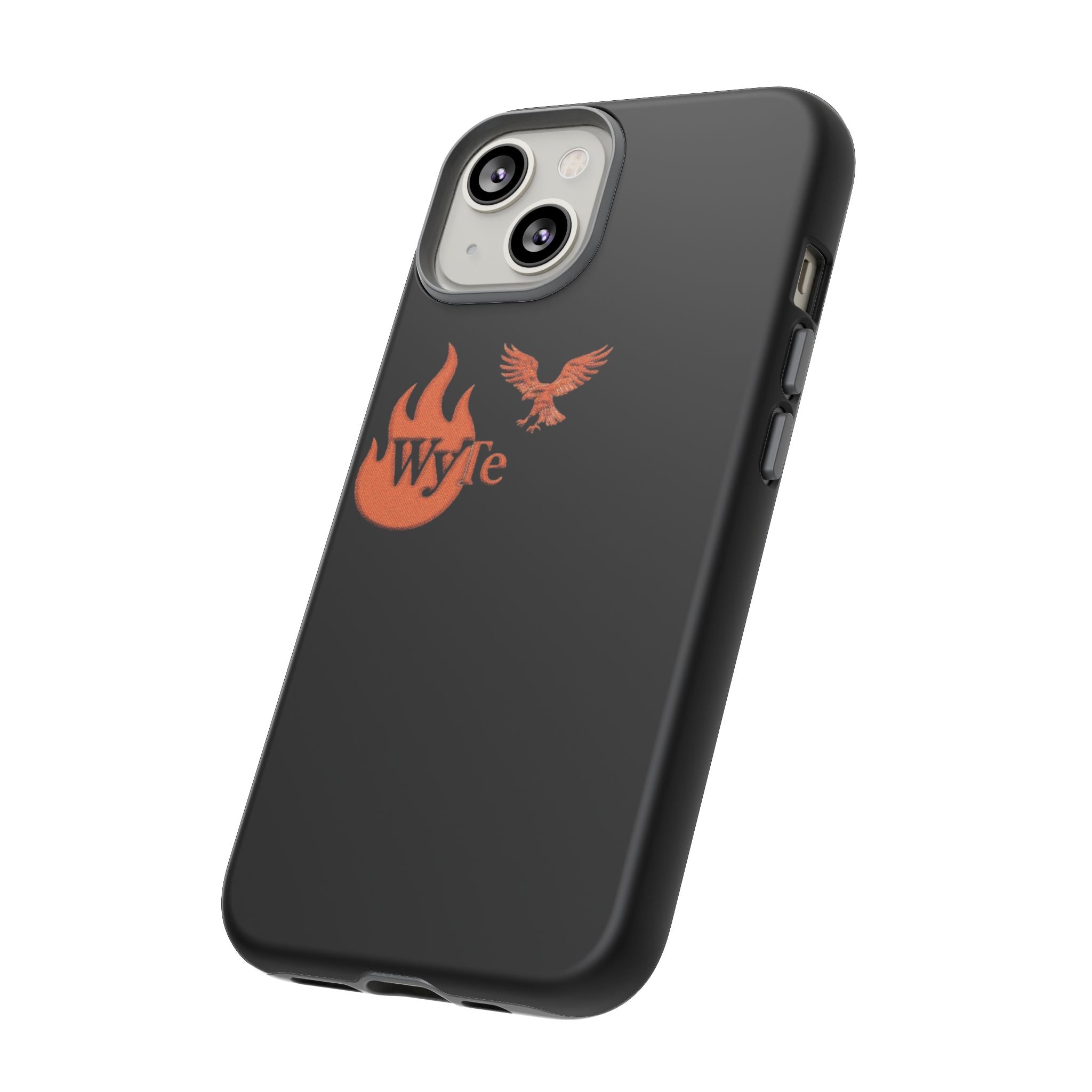 Iphone Case - Orange WyTe Flame & Eagle Logo Protective Cover Feuer/Adler/Handy Hülle
