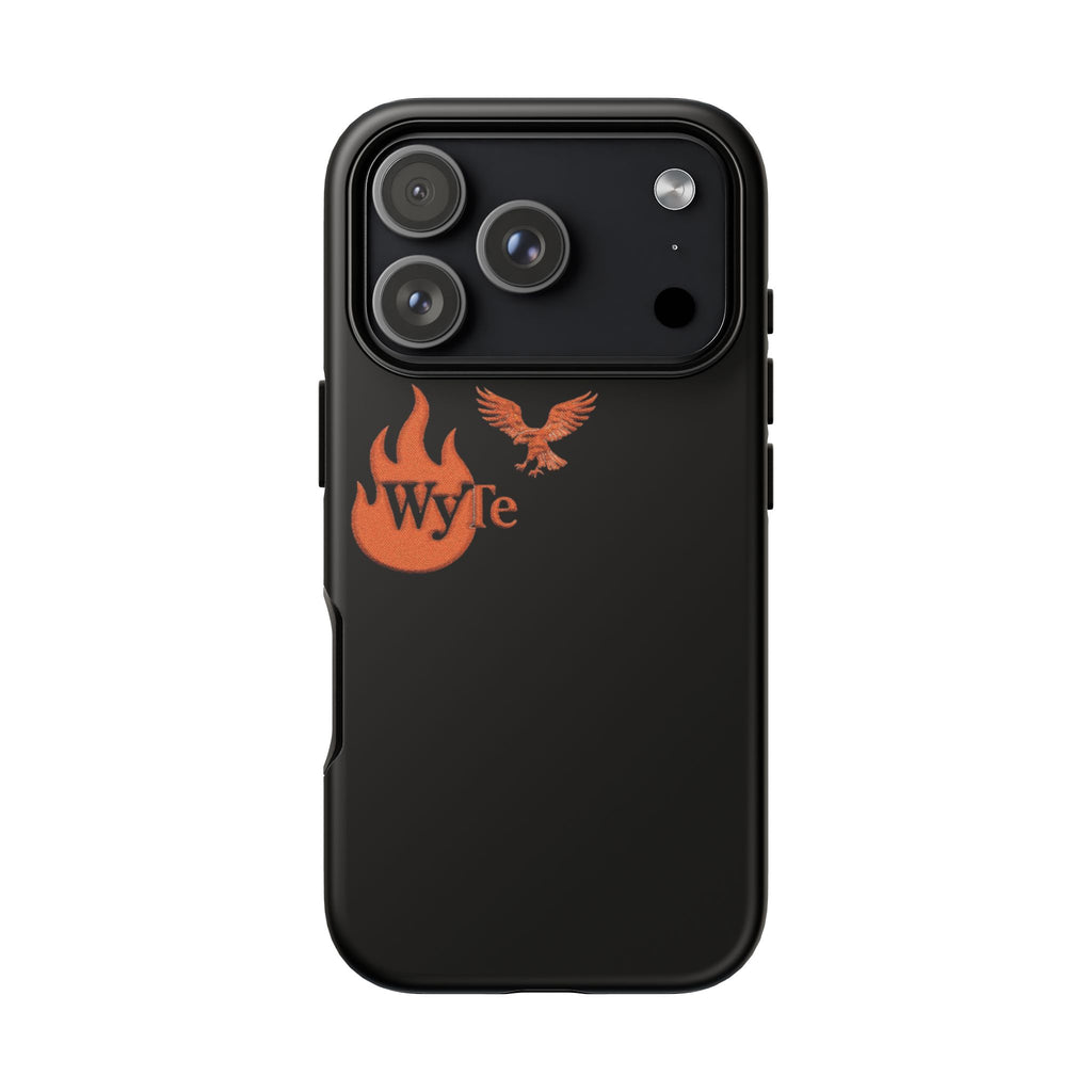 Iphone Case - Orange WyTe Flame & Eagle Logo Protective Cover Feuer/Adler/Handy Hülle