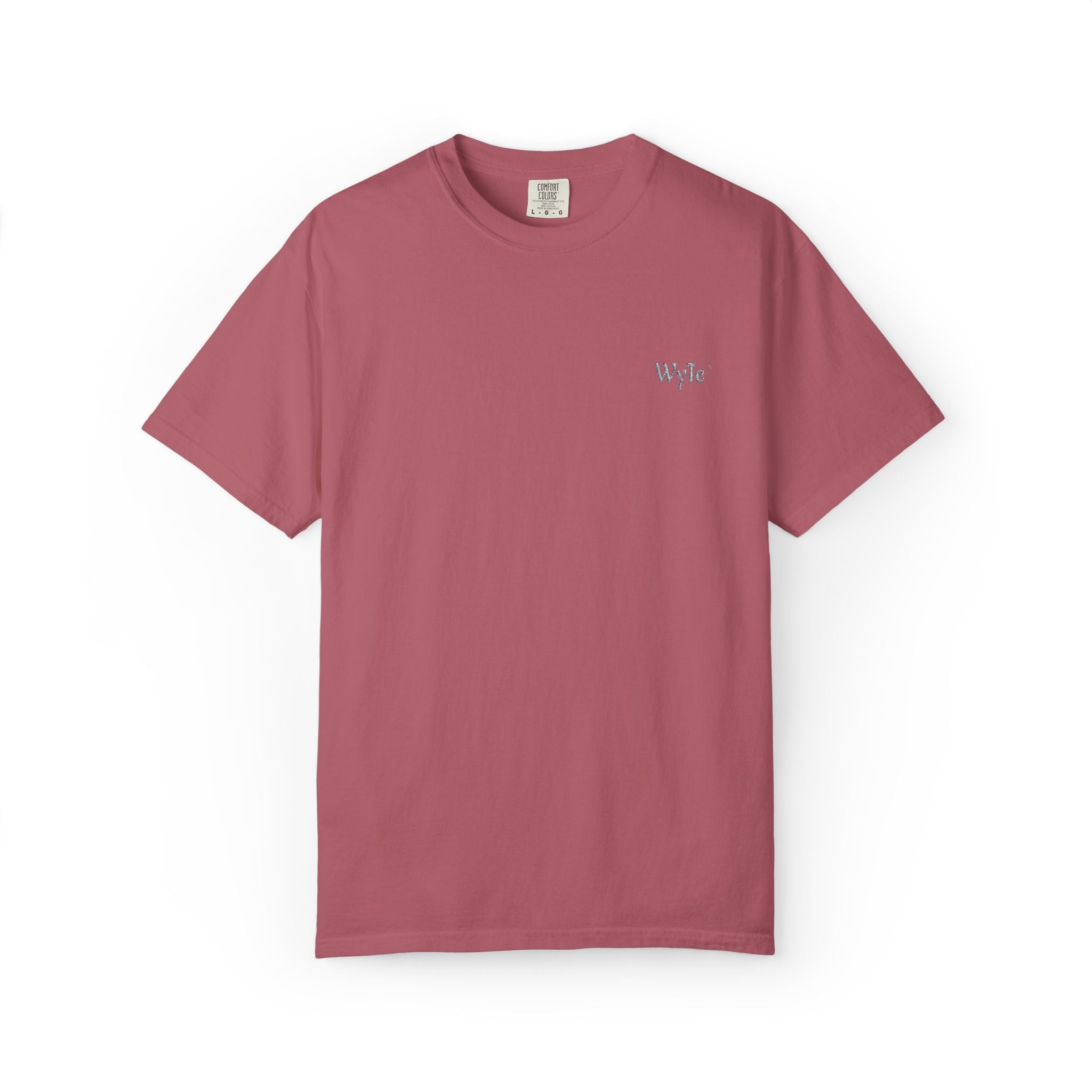 Minimal WyTe` Tee with Small Chest Script Logo — Casual Everyday T-Shirt