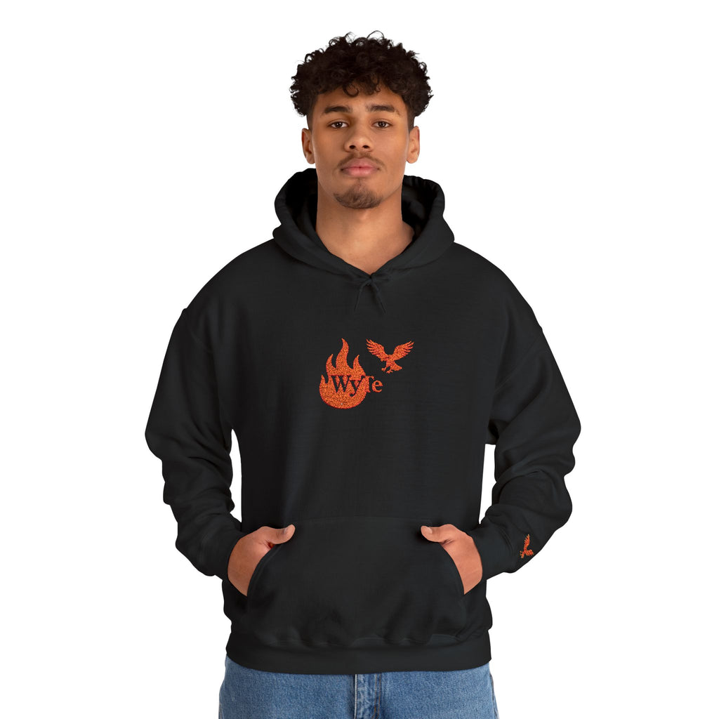 Hoodie - Wyte Flame & Eagle Pullover kaputzen Pullover