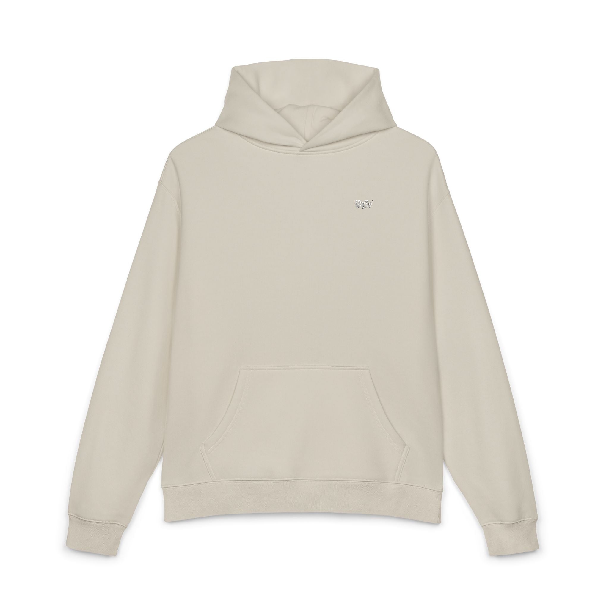 WyTe` Minimal Relaxed Hoodie – Cozy Brown Pullover Chest Logo