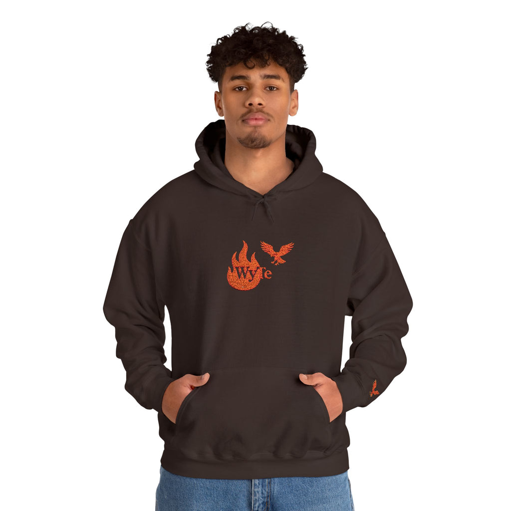 Hoodie - Wyte Flame & Eagle Pullover kaputzen Pullover