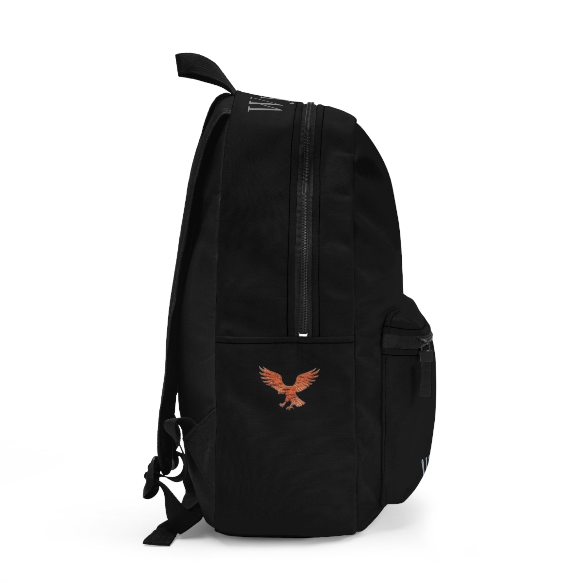 WyTe Logo Black Backpack — Minimalist Everyday School & Travel Bag