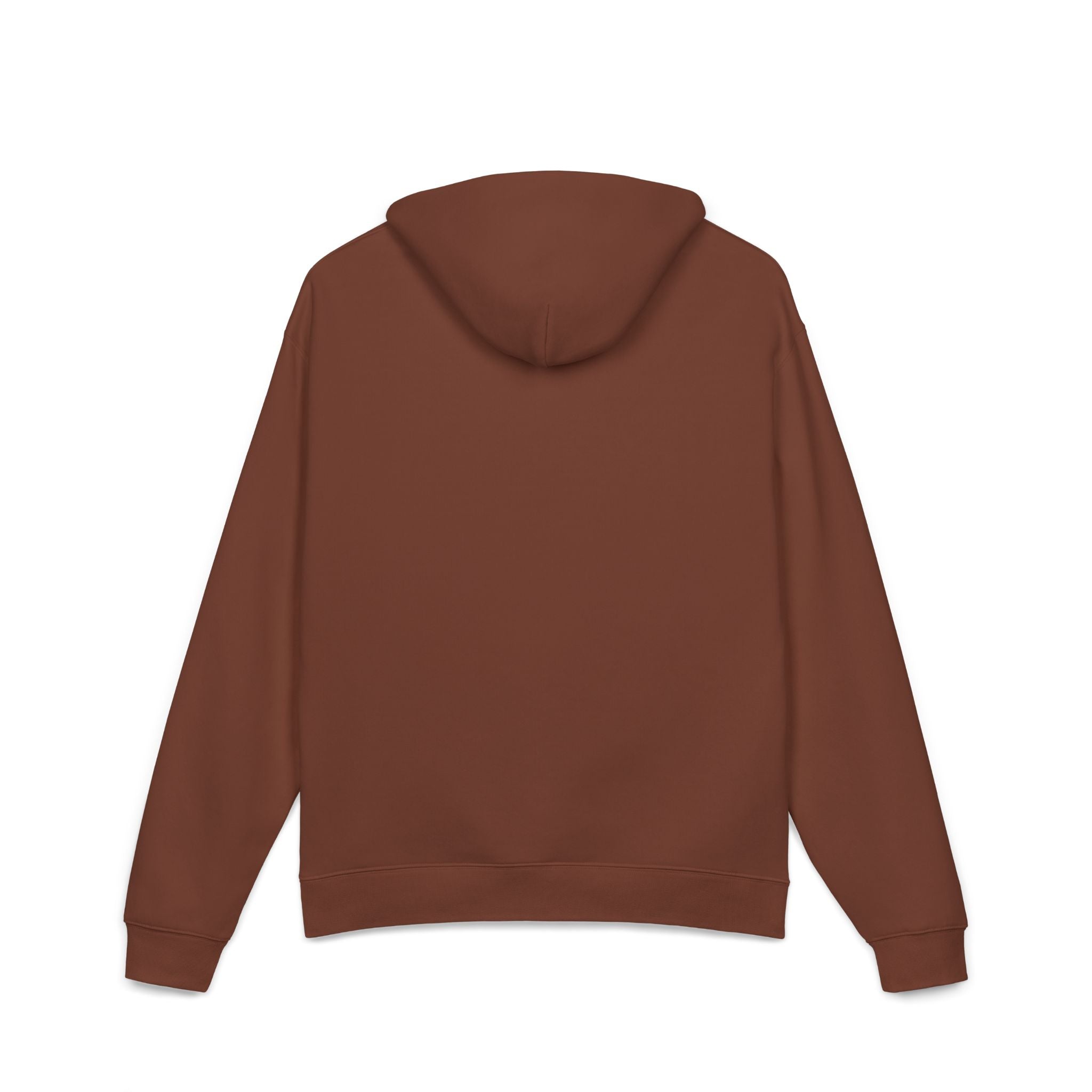 WyTe` Minimal Relaxed Hoodie – Cozy Brown Pullover Chest Logo
