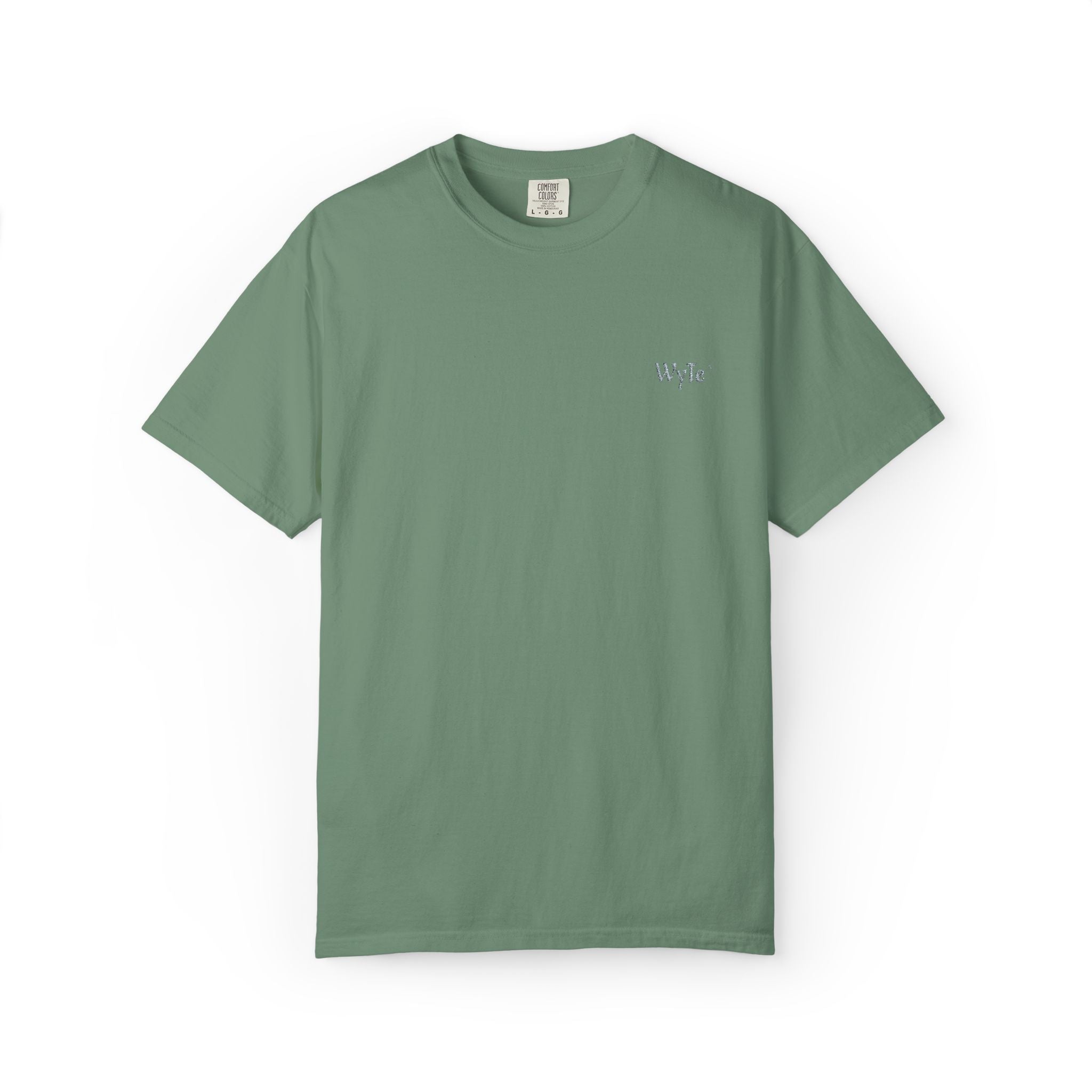Minimal WyTe` Tee with Small Chest Script Logo — Casual Everyday T-Shirt