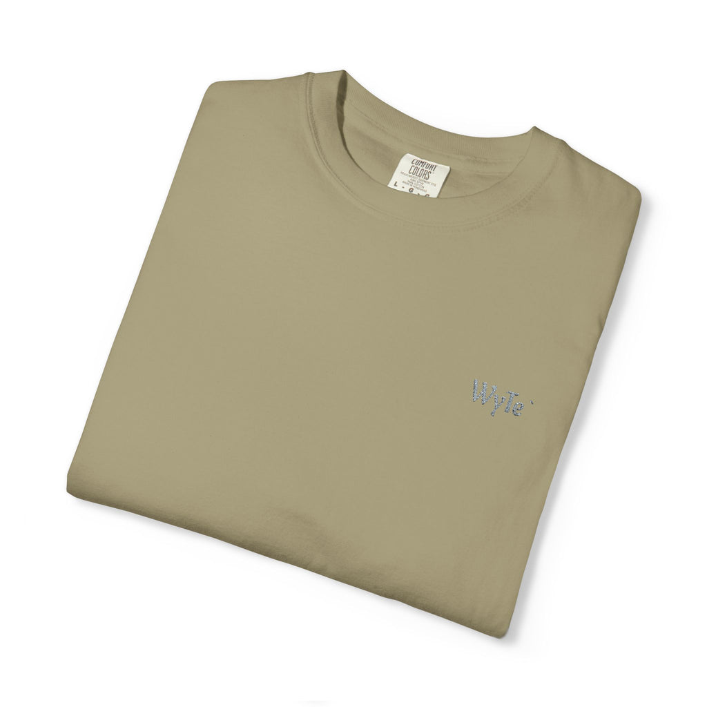 Minimal WyTe` Tee with Small Chest Script Logo — Casual Everyday T-Shirt