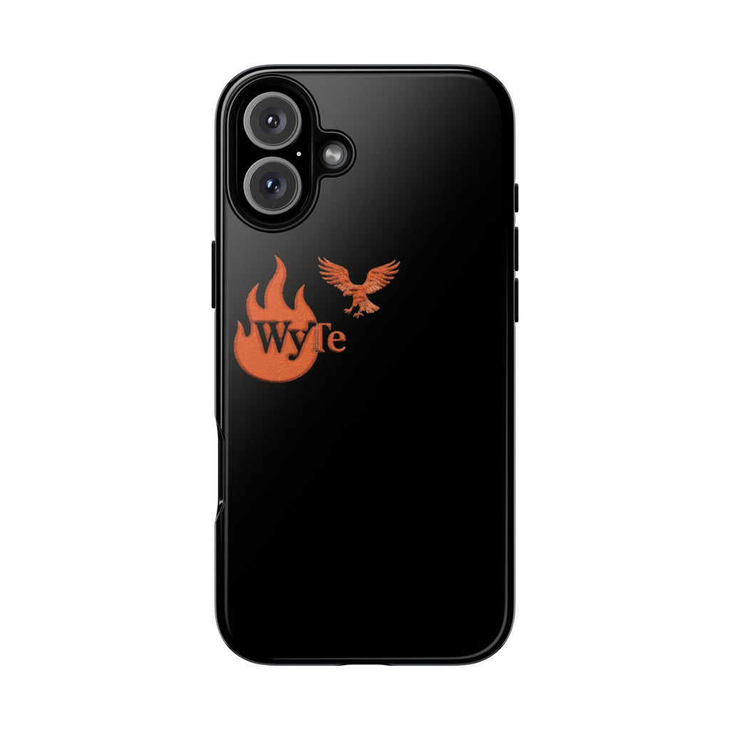 Iphone Case - Orange WyTe Flame & Eagle Logo Protective Cover Feuer/Adler/Handy Hülle