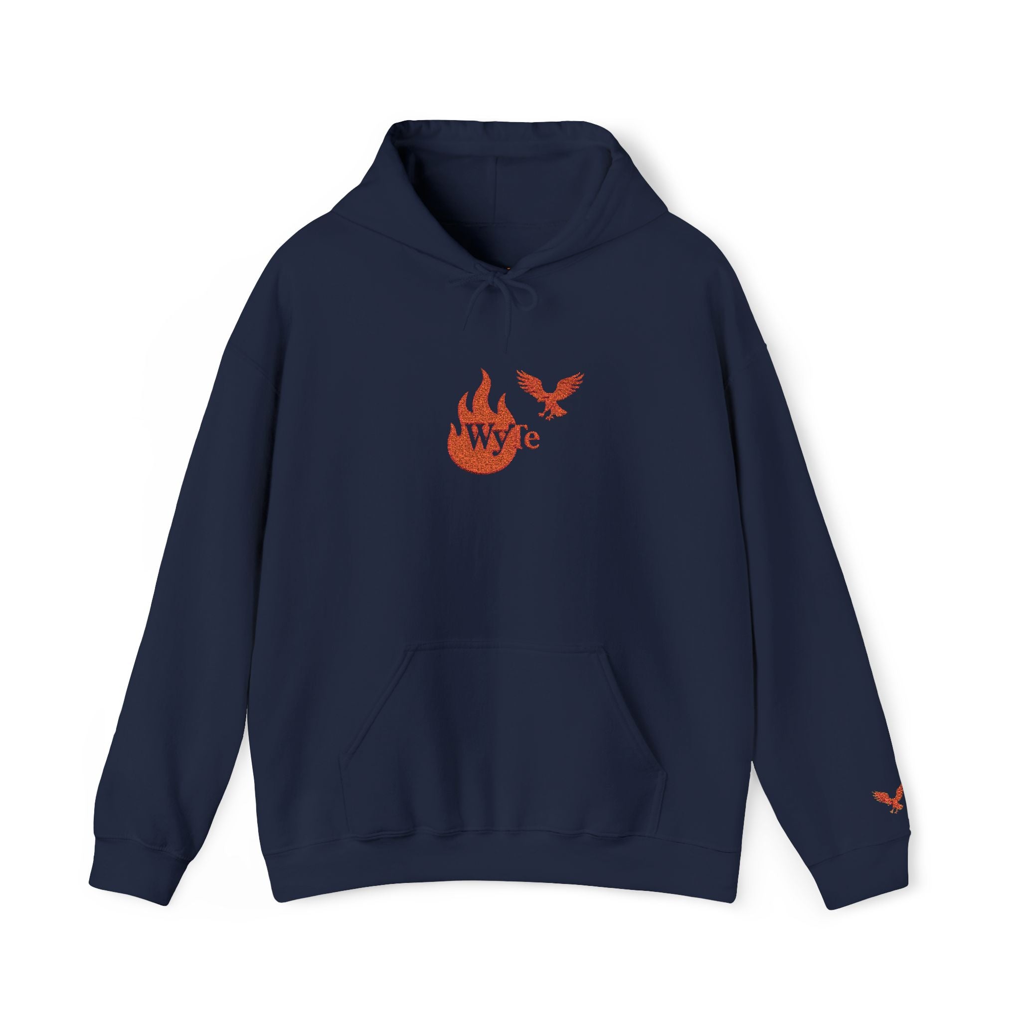 Hoodie - Wyte Flame & Eagle Pullover kaputzen Pullover